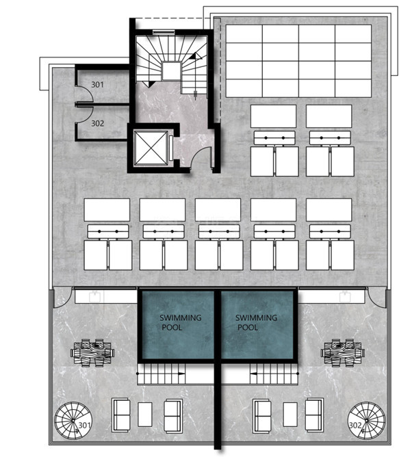 Amazing 3-Bedroom Penthouse with Private Roof Garden  & Swimming Pool| Agios Spyridonas, Limassol