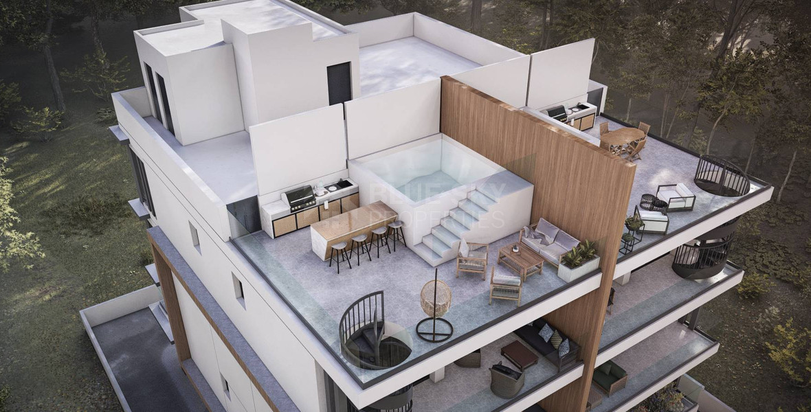 Amazing 3-Bedroom Penthouse with Private Roof Garden  & Swimming Pool| Agios Spyridonas, Limassol