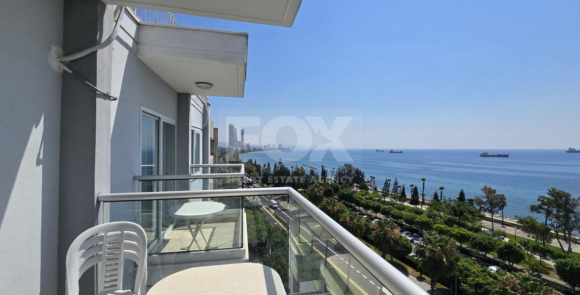 Three-Bedroom Seafront Apartment for Rent | Prime Limassol Coastal Road