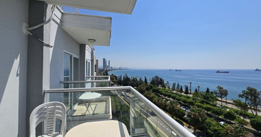 Three-Bedroom Seafront Apartment for Rent | Prime Limassol Coastal Road