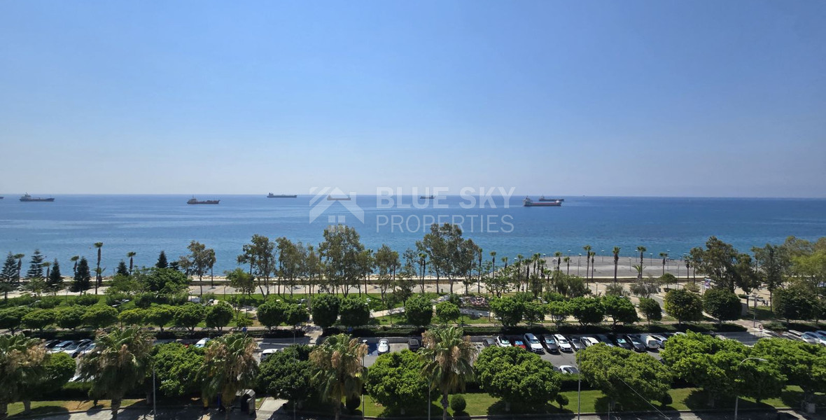 Three-Bedroom Seafront Apartment for Rent | Prime Limassol Coastal Road