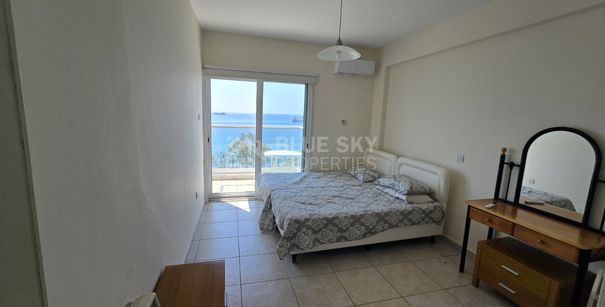 Three-Bedroom Seafront Apartment for Rent | Prime Limassol Coastal Road