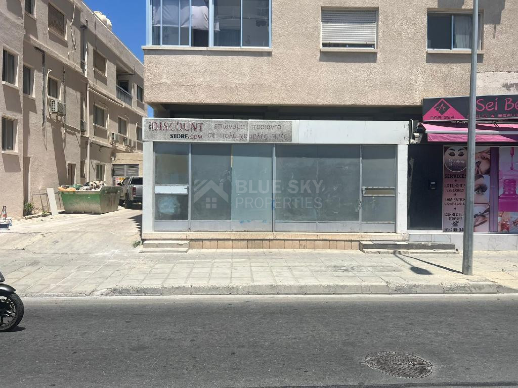 FOR SALE: Commercial Shop with Mezzanine in Omonoia, Limassol