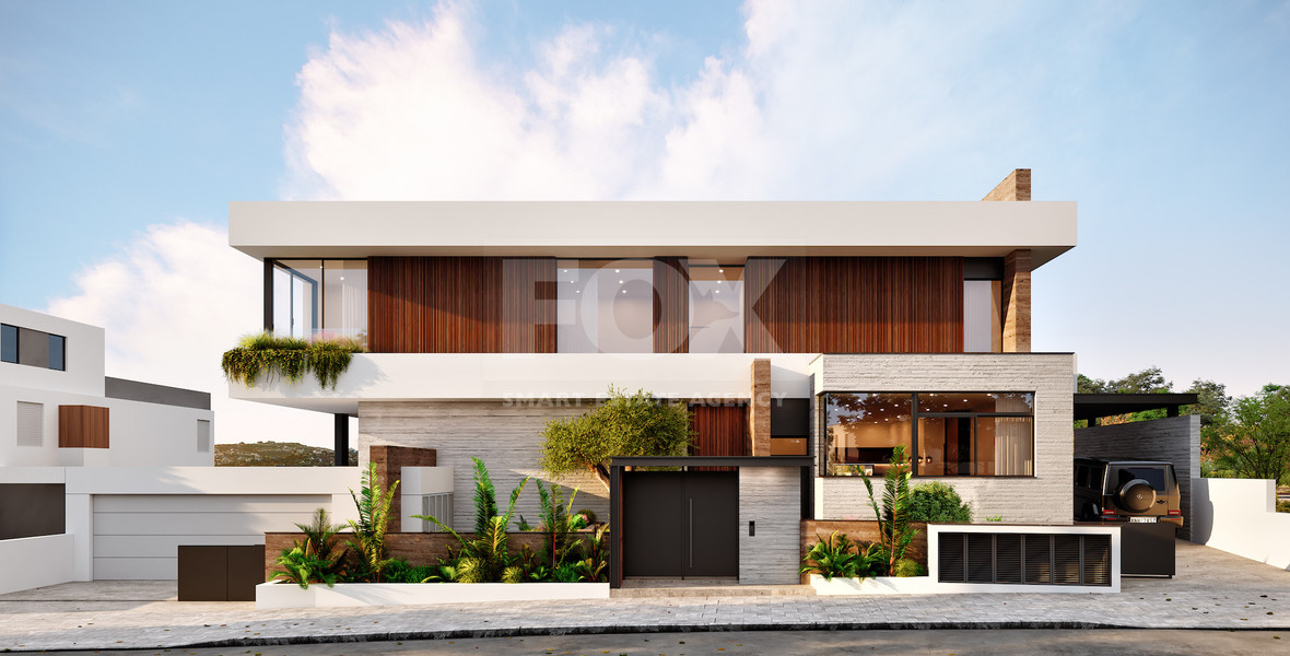 Ultra-Luxury Contemporary Mansion with Panoramic Sea & City Views | Paniotis, Limassol