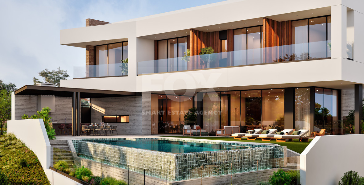 Ultra-Luxury Contemporary Mansion with Panoramic Sea & City Views | Paniotis, Limassol