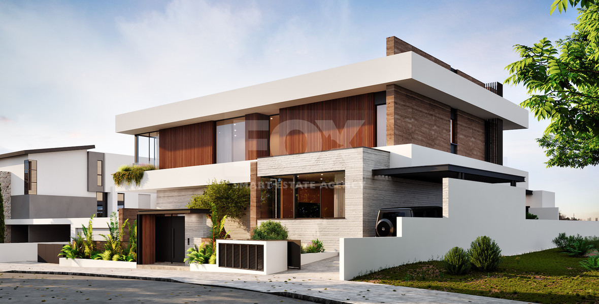 Ultra-Luxury Contemporary Mansion with Panoramic Sea & City Views | Paniotis, Limassol