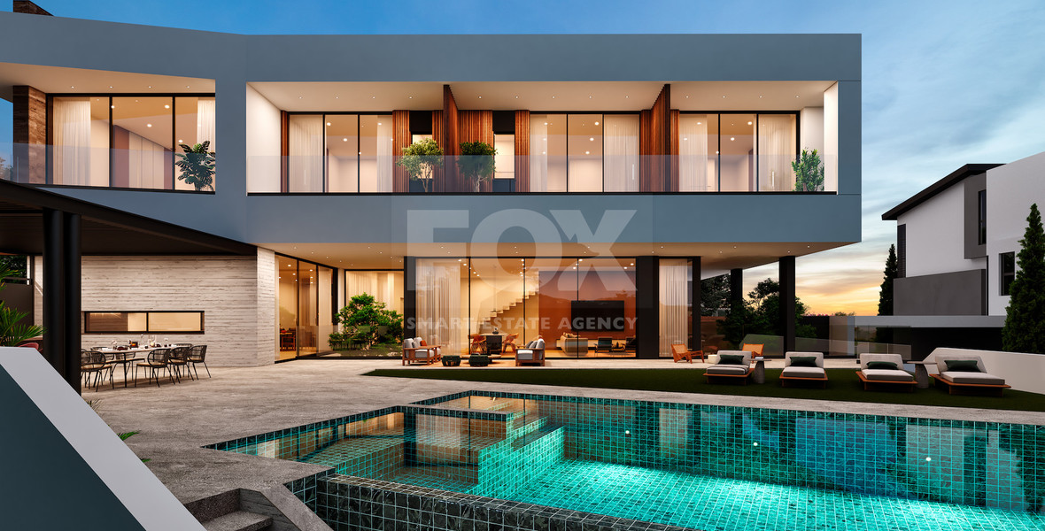 Ultra-Luxury Contemporary Mansion with Panoramic Sea & City Views | Paniotis, Limassol