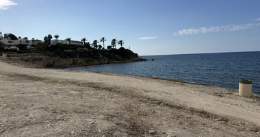 Rare Beachfront Opportunity : Prime Plot with Plans for two Luxury Villas in Kissonerga