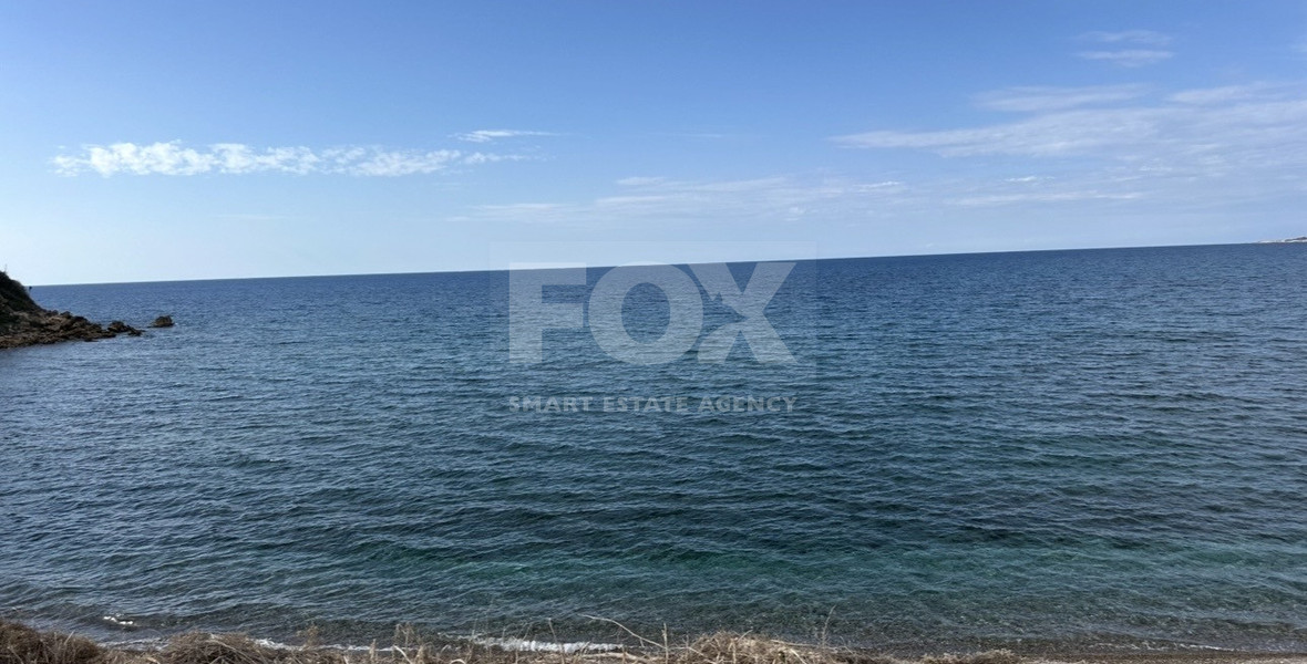 Rare Beachfront Opportunity : Prime Plot with Plans for two Luxury Villas in Kissonerga