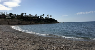 Rare Beachfront Opportunity : Prime Plot with Plans for two Luxury Villas in Kissonerga
