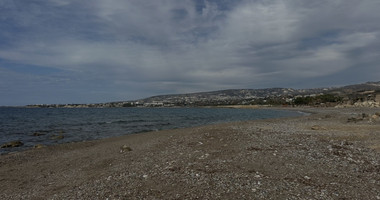 Rare Beachfront Opportunity : Prime Plot with Plans for two Luxury Villas in Kissonerga