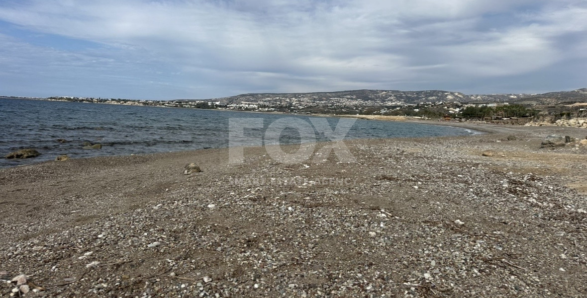 Rare Beachfront Opportunity : Prime Plot with Plans for two Luxury Villas in Kissonerga
