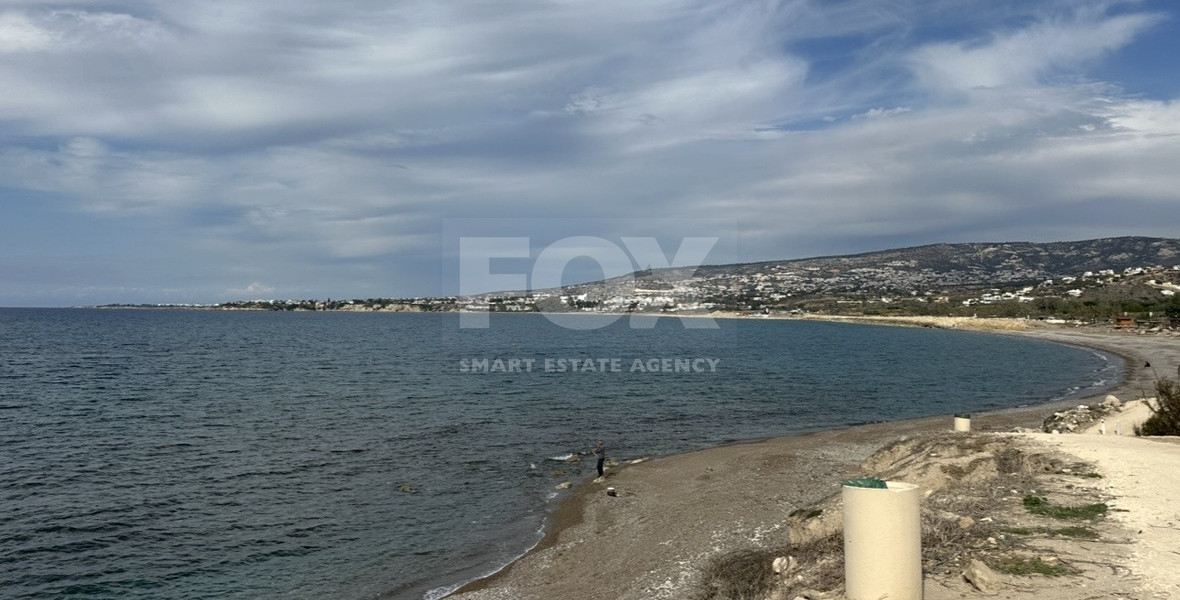 Rare Beachfront Opportunity : Prime Plot with Plans for two Luxury Villas in Kissonerga