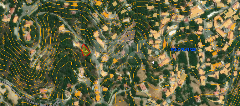 Large Building Plot 1684 m2 in Lush Pano Platres