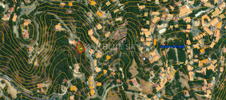 Large Building Plot 1684 m2 in Lush Pano Platres