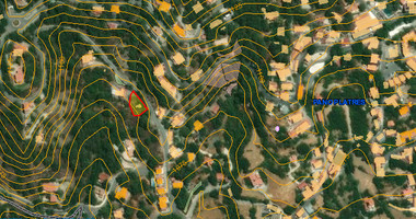 Large Building Plot 1684 m2 in Lush Pano Platres