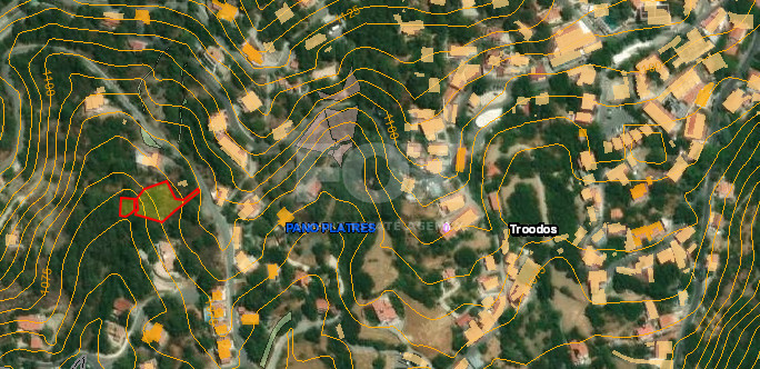 Large Building Plot 1684 m2 in Lush Pano Platres