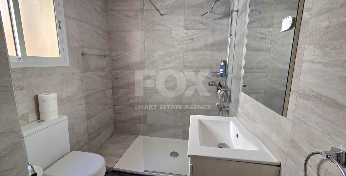 Fully Furnished Two Bedroom Apartment near the sea for Rent in Germasogeia Tourist Area | 90m² with Balcony & Elevator