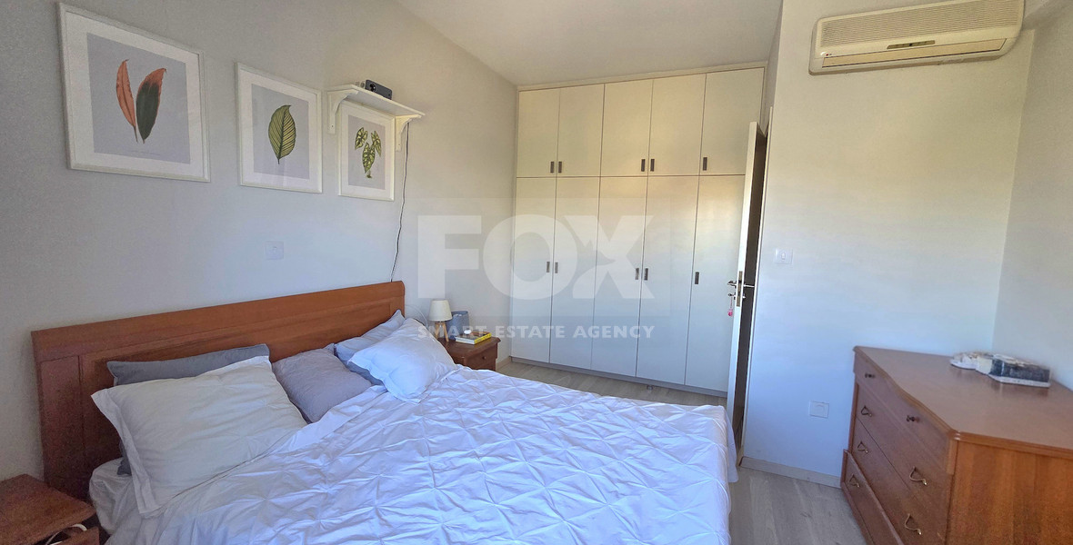 Fully Furnished Two Bedroom Apartment near the sea for Rent in Germasogeia Tourist Area | 90m² with Balcony & Elevator