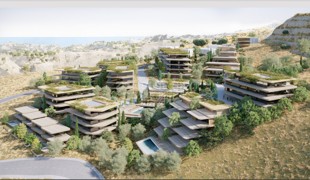 Luxury three bedroom  Contemporary apartment  in Agia Marinouda, Paphos