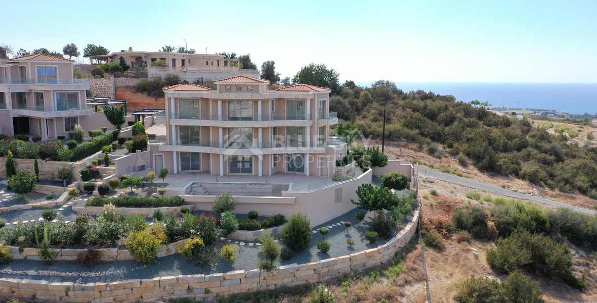 Exclusive Five-Bedroom Villa for Sale with Sea and Mountain Views in Paphos