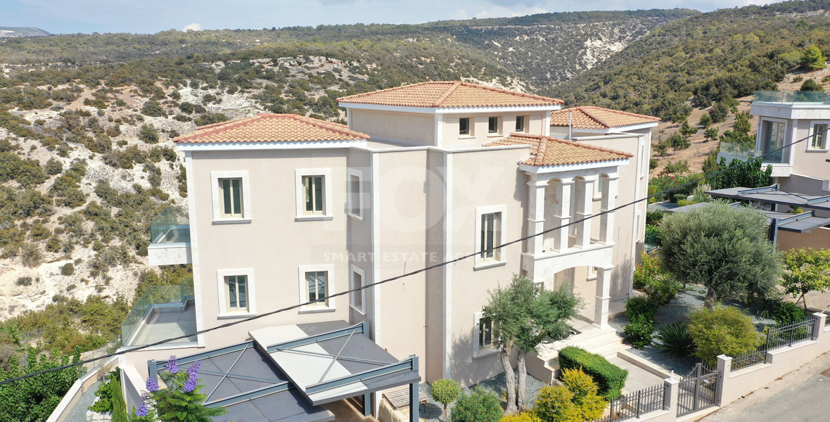 Exclusive Five-Bedroom Villa for Sale with Sea and Mountain Views in Paphos