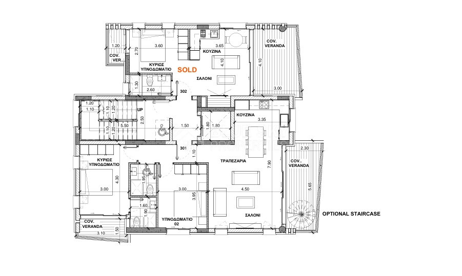 Modern three bedroom Duplex Apartment for Sale in Kato Paphos