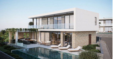 Exclusive four bedroom luxury villa in Tala, Paphos featuring sea views, underfloor heating, VRF system, Class A energy efficiency, private plot, and optional private pool.