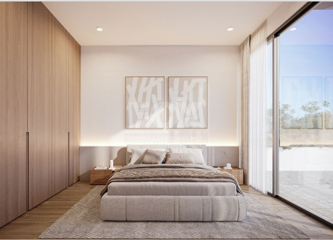 Exclusive four bedroom luxury villa in Tala, Paphos featuring sea views, underfloor heating, VRF system, Class A energy efficiency, private plot, and optional private pool.