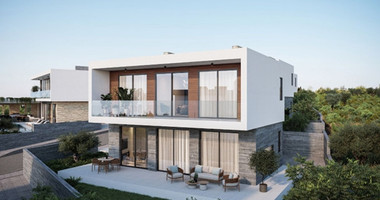 Exclusive four bedroom luxury villa in Tala, Paphos featuring sea views, underfloor heating, VRF system, Class A energy efficiency, private plot, and optional private pool.