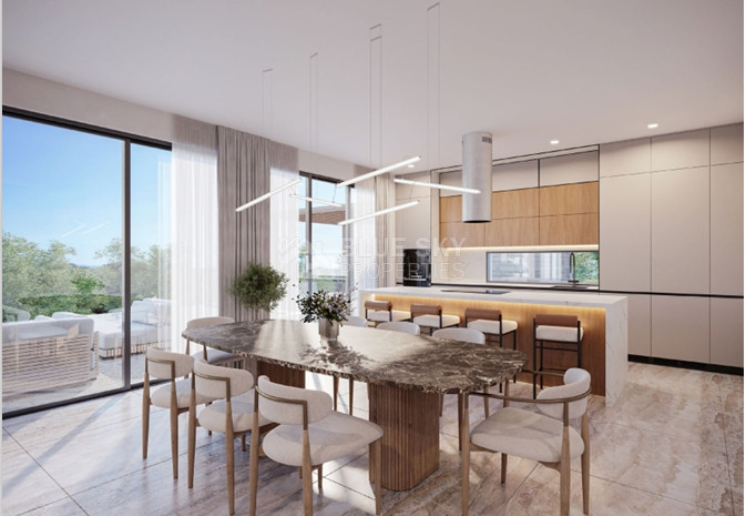 Exclusive four bedroom luxury villa in Tala, Paphos featuring sea views, underfloor heating, VRF system, Class A energy efficiency, private plot, and optional private pool.