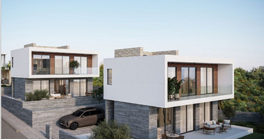 Exclusive four bedroom luxury villa in Tala, Paphos featuring sea views, underfloor heating, VRF system, Class A energy efficiency, private plot, and optional private pool.