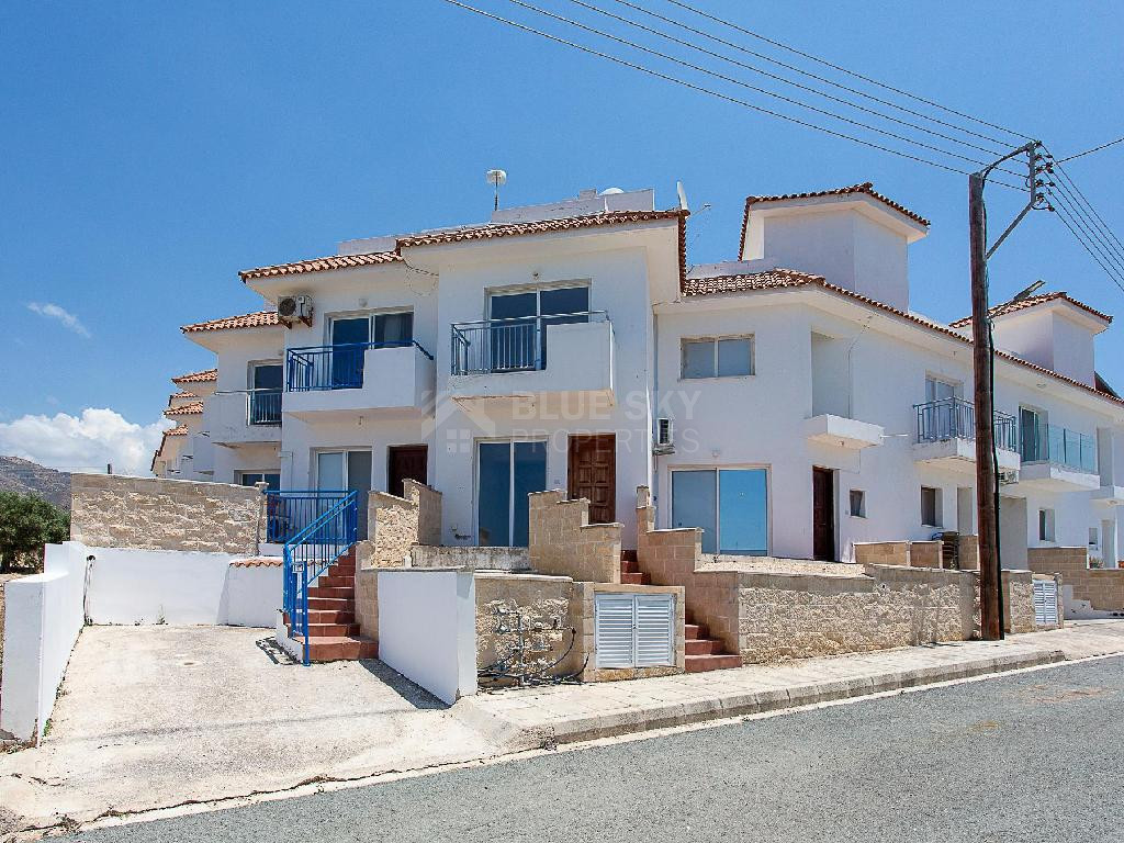 A two-bedroom house for sale in Argaka, Paphos, offering verandas, rooftop terrace, and excellent potential for permanent living, holidays, or rental investment.