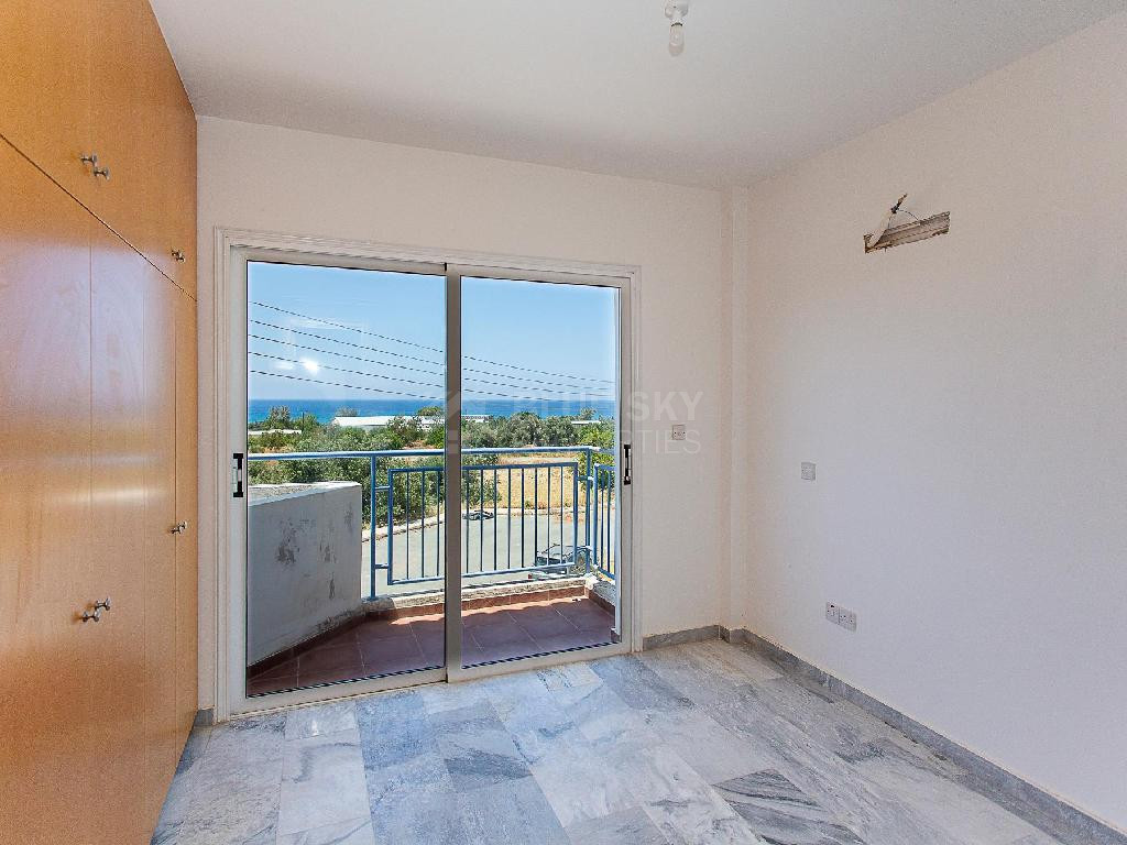 A two-bedroom house for sale in Argaka, Paphos, offering verandas, rooftop terrace, and excellent potential for permanent living, holidays, or rental investment.
