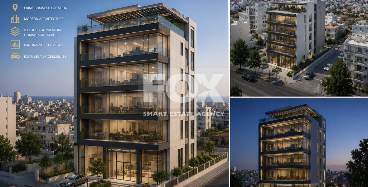 Prime Commercial Building Plot for Sale in Agios Nicolaos, Limassol | 335 m² | 160% Building Density | 5 Floors | Panoramic Views | High-Investment Opportunity