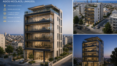 Prime Commercial Building Plot for Sale in Agios Nicolaos, Limassol | 335 m² | 160% Building Density | 5 Floors | Panoramic Views | High-Investment Opportunity
