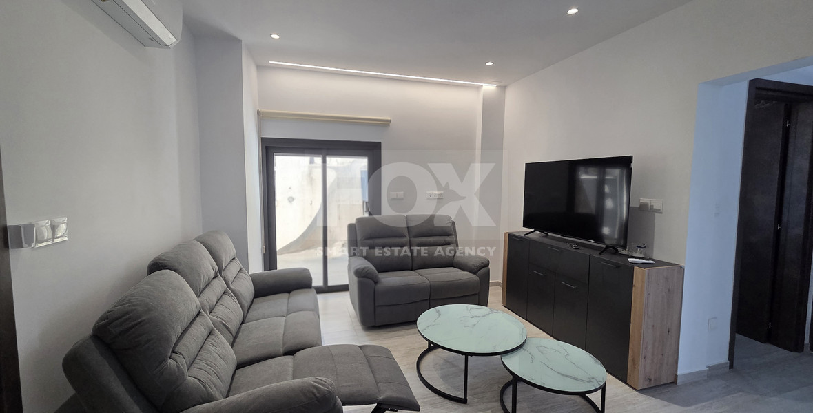 Exclusive Two-Bedroom Apartment | Fully Renovated | Large 20m² Veranda | Walk to the Beach | Germasogeia, Limassol