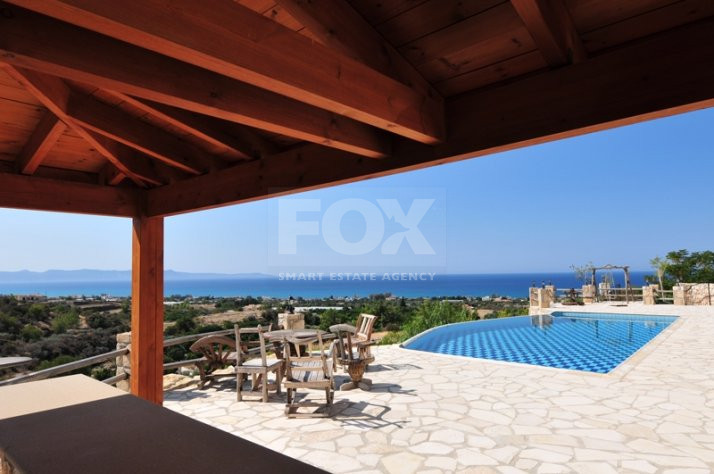 Stone four bedroom villa in Agia Marina , Polis Chrysochous , in Paphos for sale-Title deed available