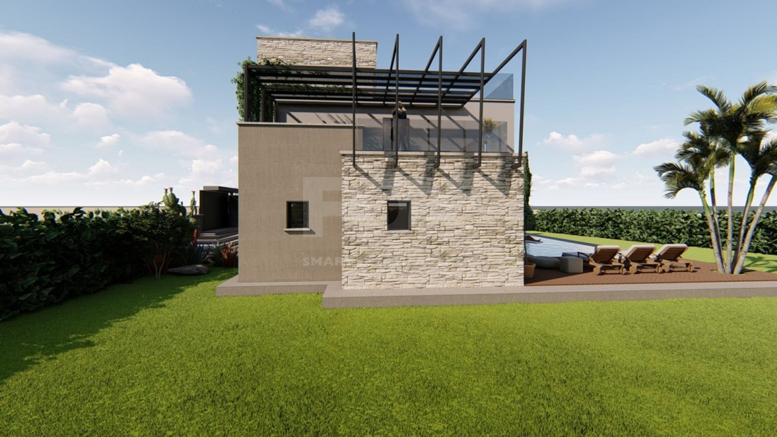 Luxury four bedroom luxury detached villa in  Secret Valley, Kouklia,