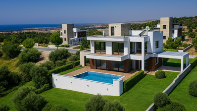 Luxury four bedroom luxury detached villa in  Secret Valley, Kouklia,