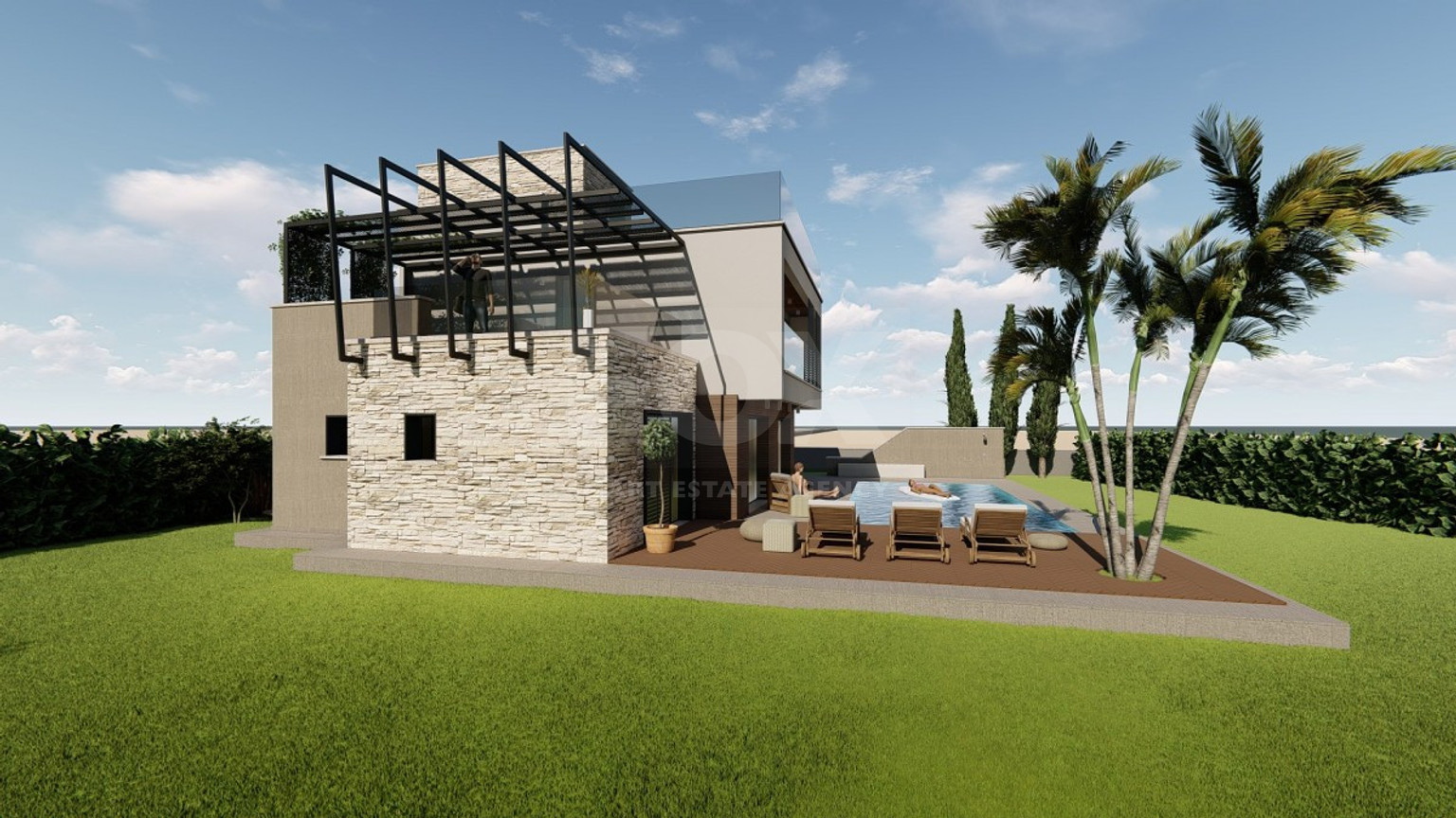 Luxury four bedroom luxury detached villa in  Secret Valley, Kouklia,