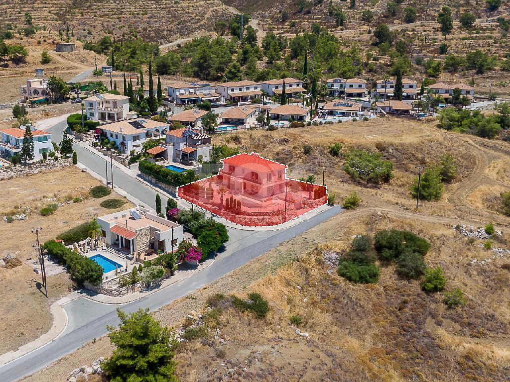 Four-Bedroom House with Swimming Pool in Argaka, Paphos for sale