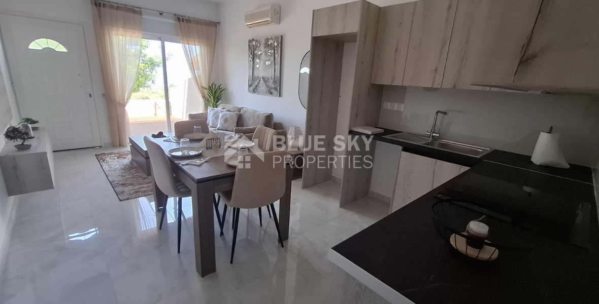 One-Bedroom Apartment for Sale in Mesa Chorio , Paphos with large garden and separate title deed