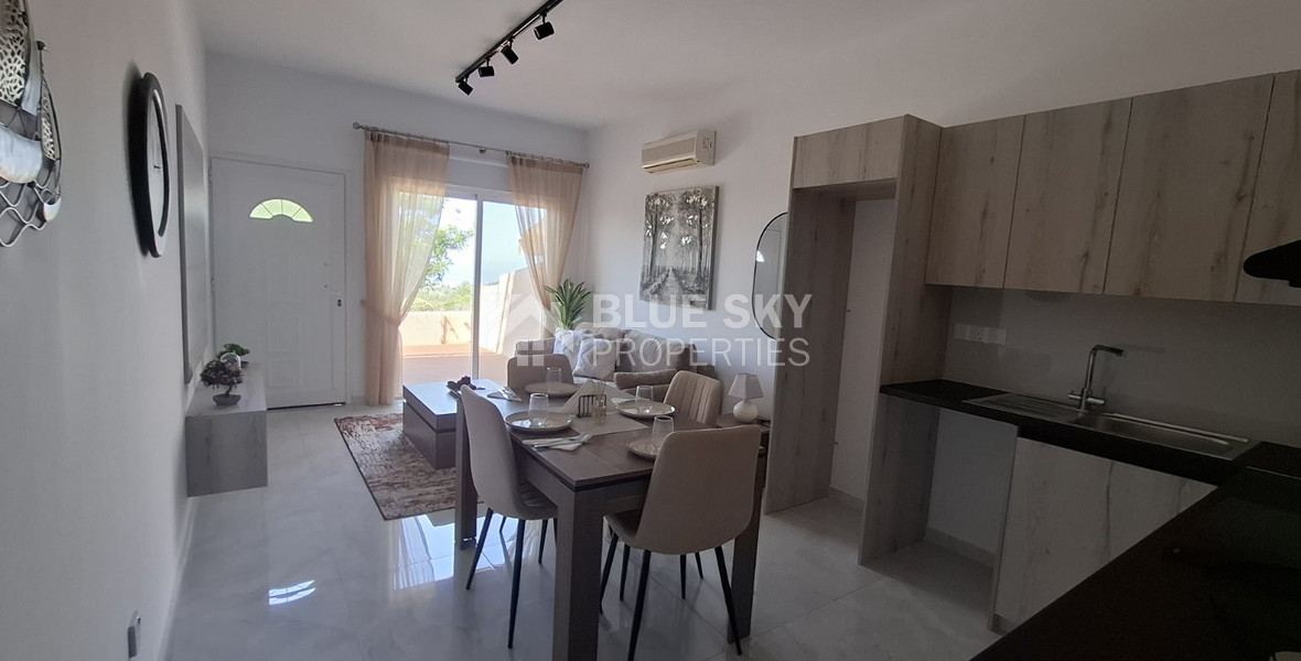 One-Bedroom Apartment for Sale in Mesa Chorio , Paphos with large garden and separate title deed