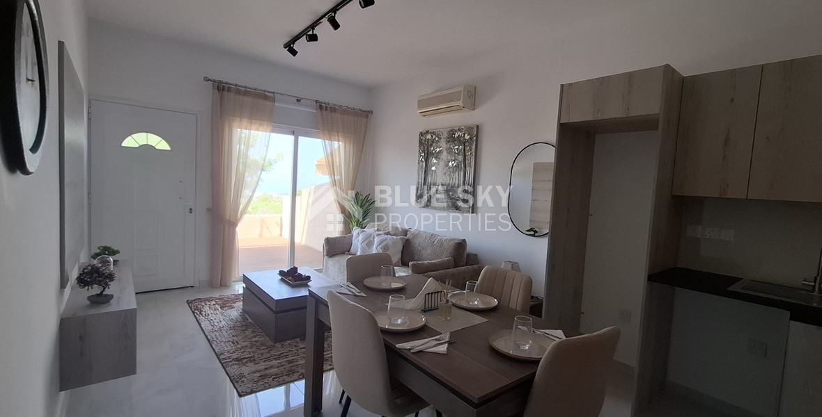 One-Bedroom Apartment for Sale in Mesa Chorio , Paphos with large garden and separate title deed