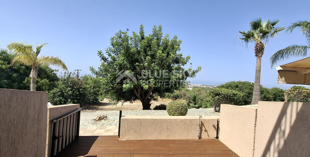 One-Bedroom Apartment for Sale in Mesa Chorio , Paphos with large garden and separate title deed