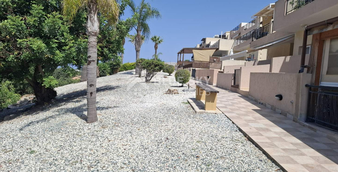 One-Bedroom Apartment for Sale in Mesa Chorio , Paphos with large garden and separate title deed