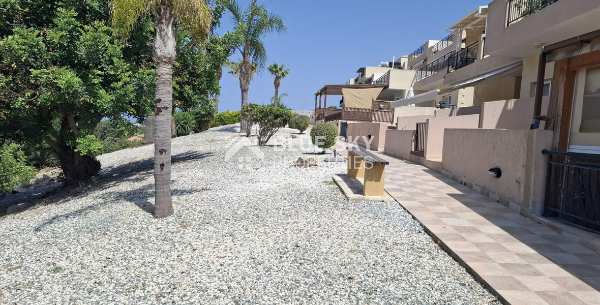 One-Bedroom Apartment for Sale in Mesa Chorio , Paphos with large garden and separate title deed
