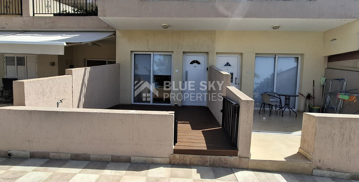 One-Bedroom Apartment for Sale in Mesa Chorio , Paphos with large garden and separate title deed