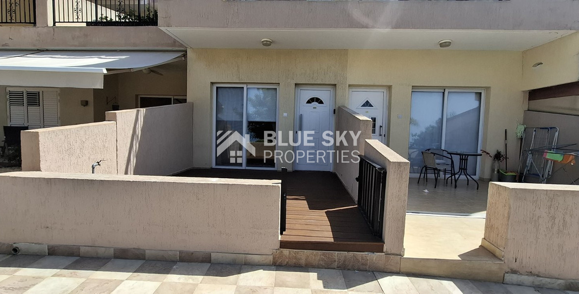 One-Bedroom Apartment for Sale in Mesa Chorio , Paphos with large garden and separate title deed